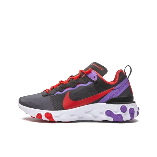 Nike React Element 55 Black University Red Women's