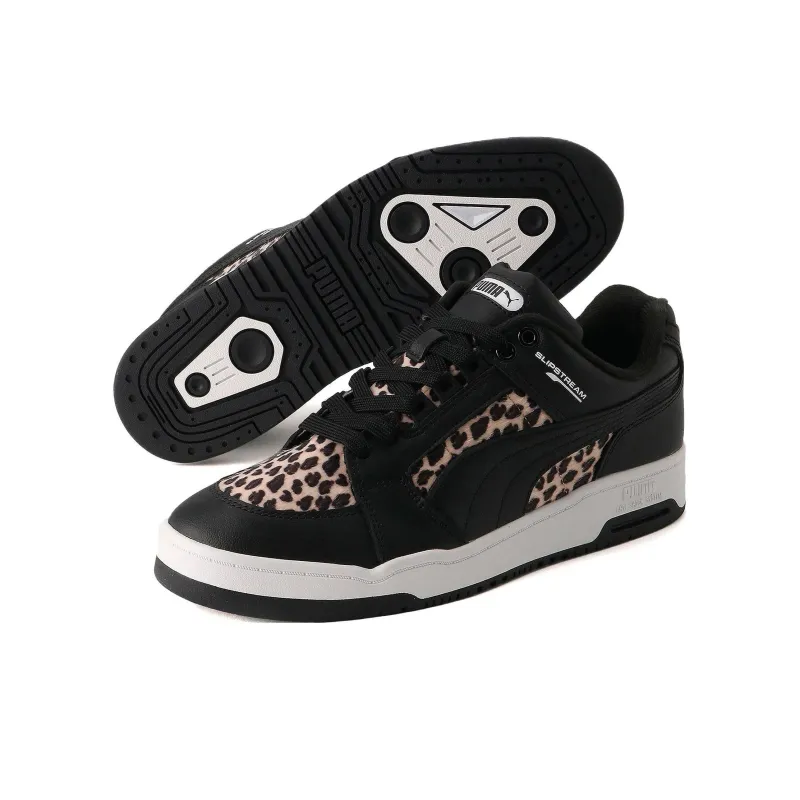 PUMA SLIPSTREAM LO ANIMAL Anti-Slip Wear-Resistant Low-Top Skateboard Shoes Unisex Black-4