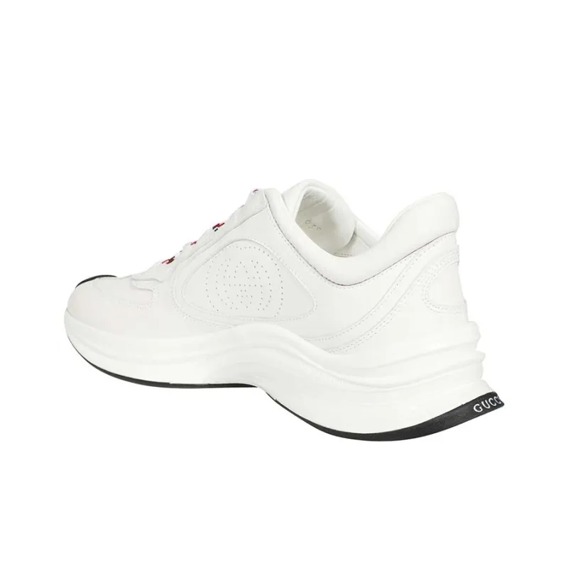 GUCCI RUN Low Top Sports Casual Shoes Men's White-2