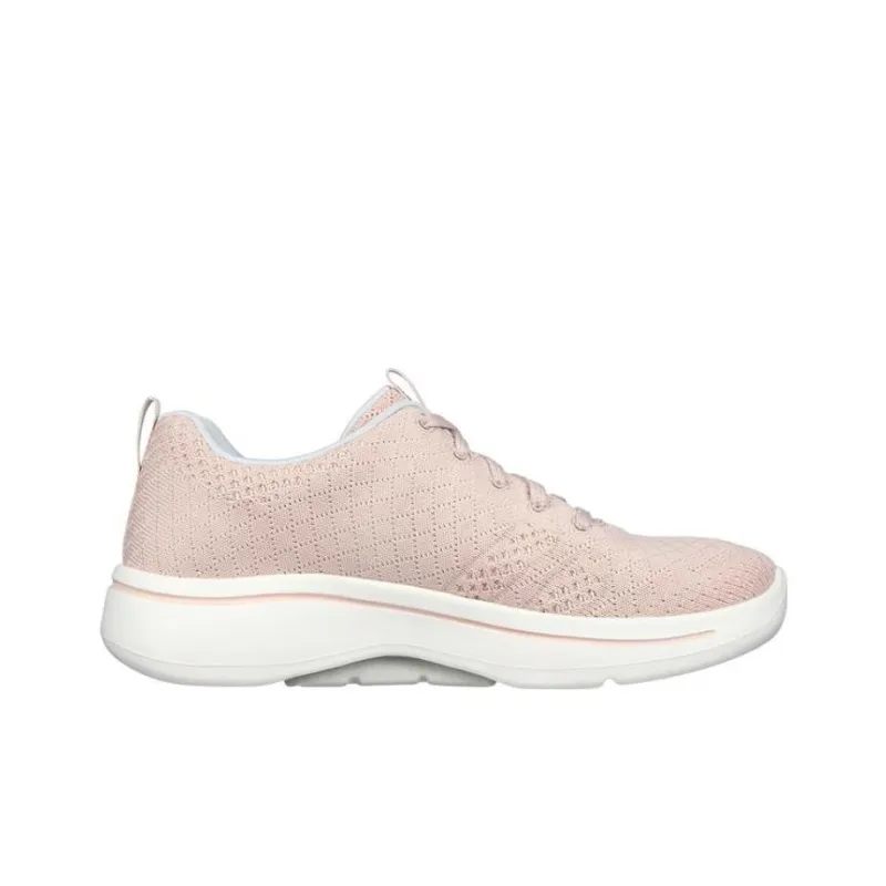 Skechers Go Walk Arch Fit -Unify Anti-Slip Wear-Resistant Breathable Lightweight Low-Top Casual Shoes Women's Pink-1