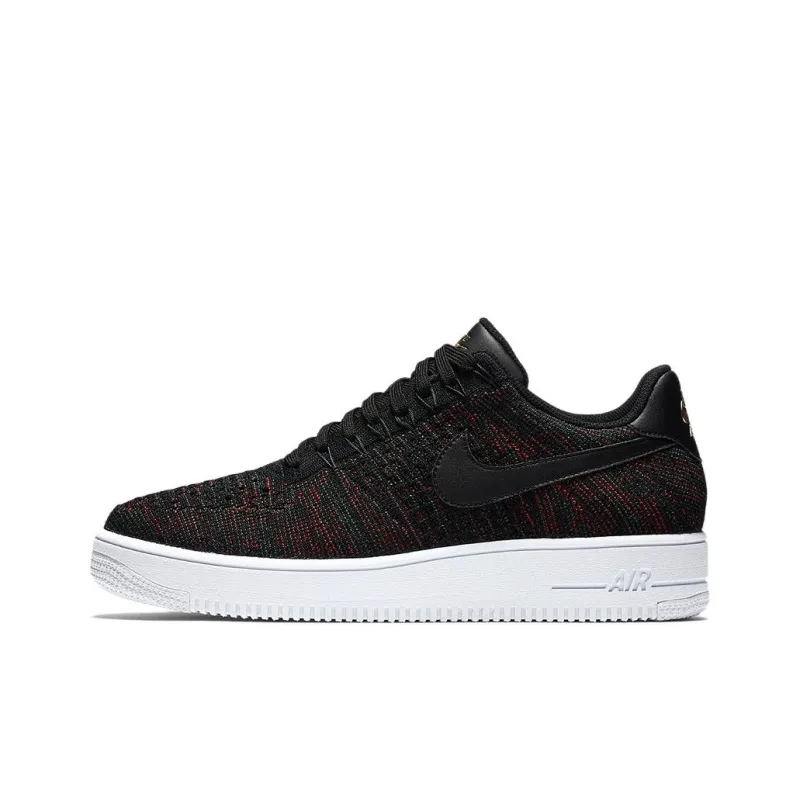 Nike Air Force 1 Ultra Flyknit Low Black Metallic Gold-0
