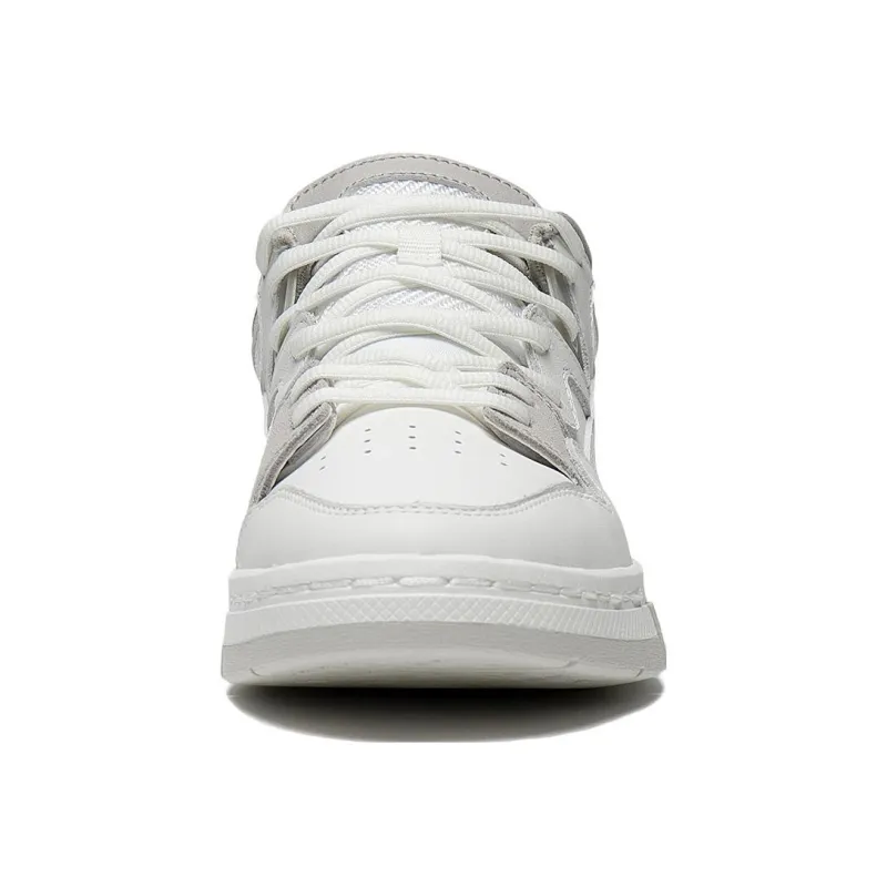 LiNing Wei Wu PRO Pro Anti Slip Wear Resistant Low Top Skateboard Shoes Women's Mist White Silver Fish Gray-4