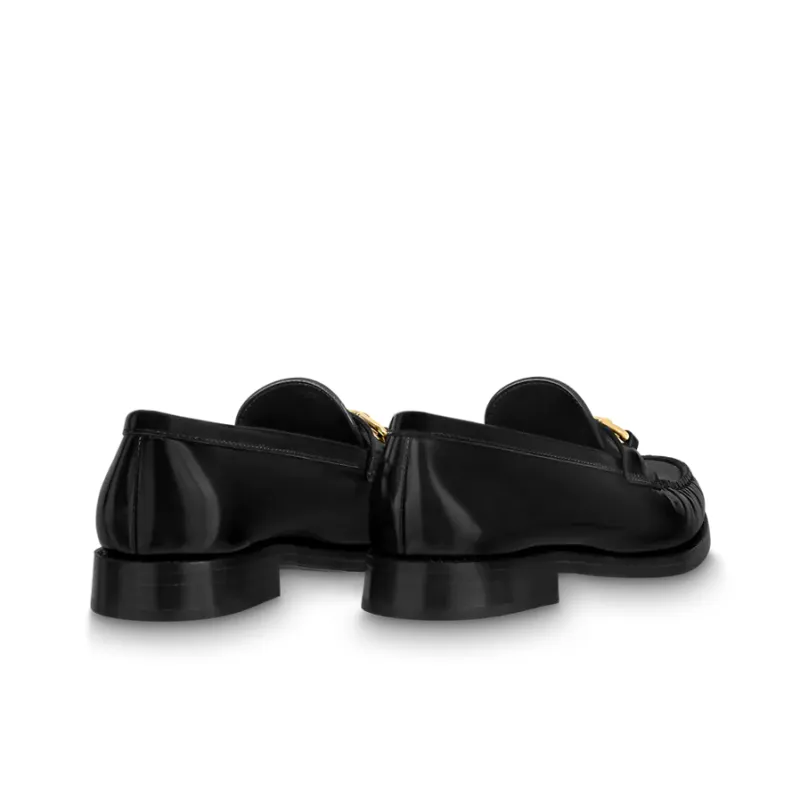 LOUIS VUITTON Major Loafers Casual Shoes Women's Black-2