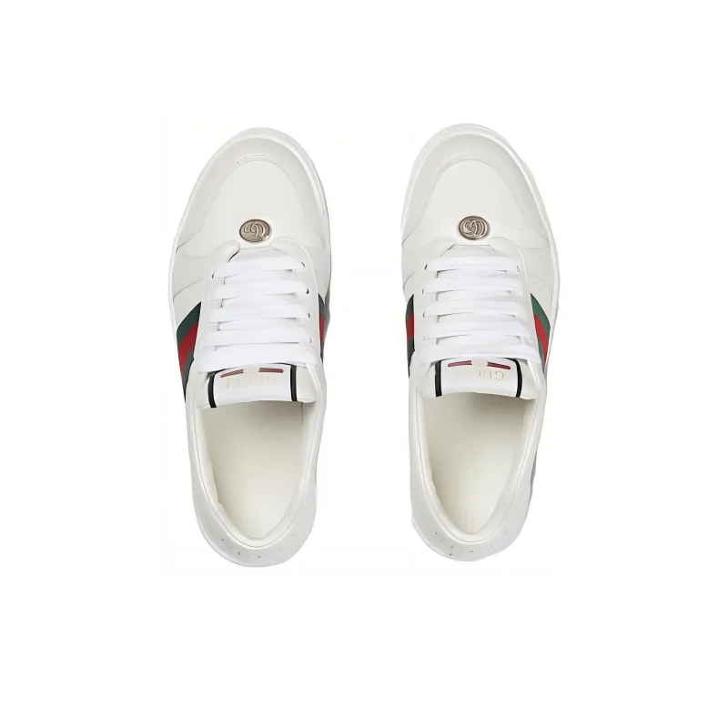 GUCCI Women's Screener 'GG Embossed White Green Red' Women's-3