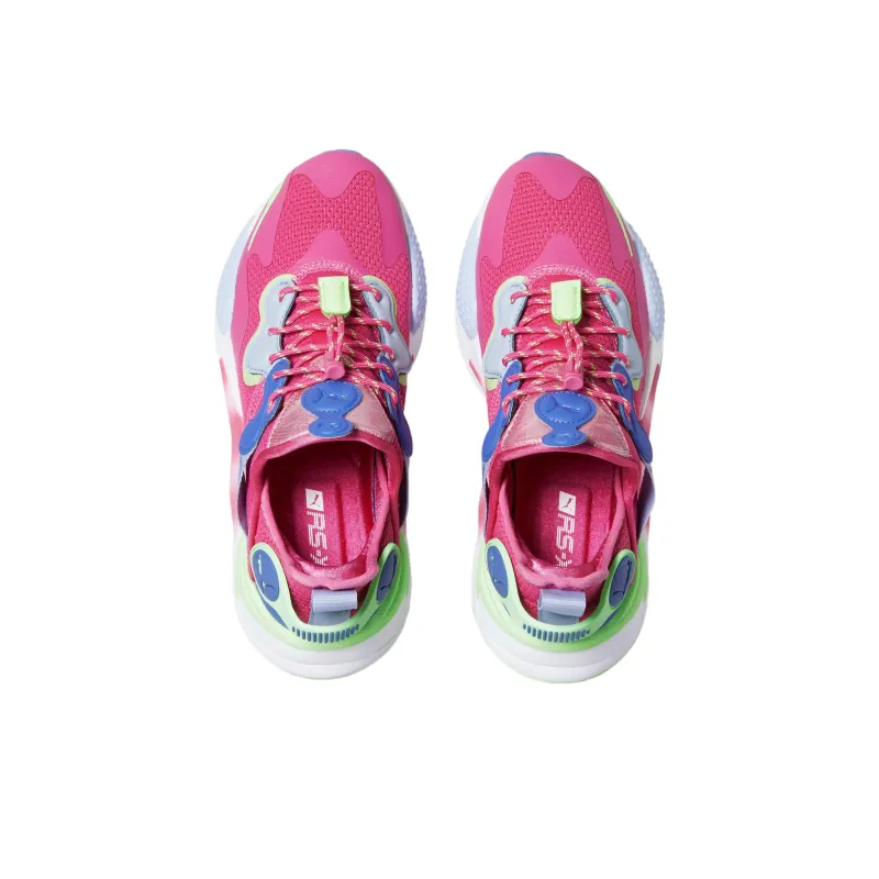 PUMA RS-X T3ch Hm Anti-Slip Wear-Resistant Low-Top Casual Shoes Women's Pink Purple Green-3