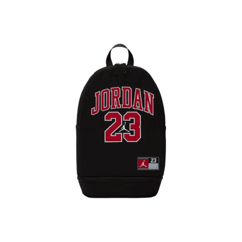 Jordan Polyester Backpack Medium Size Unisex Black & Red-2