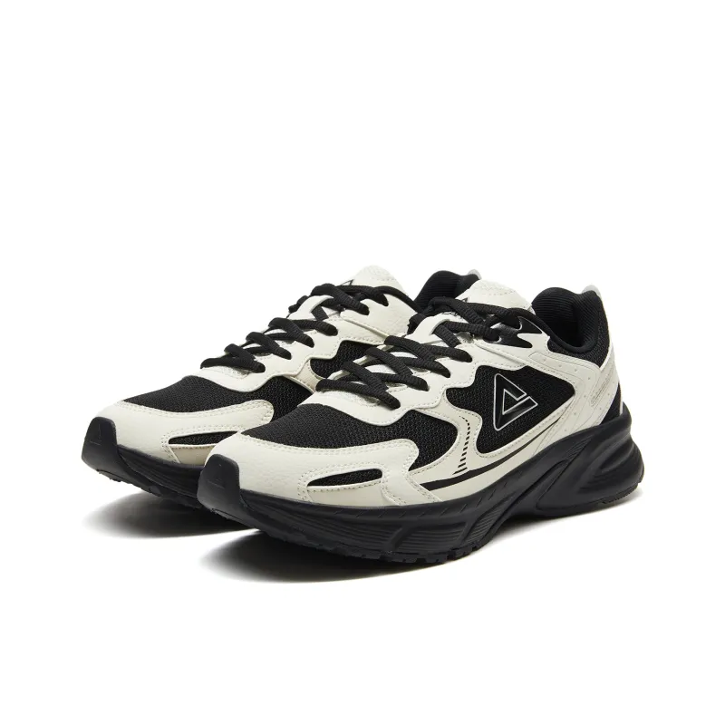 PEAK OG 7000 Anti Slip And Wear Resistant Breathable Low Top Running Shoes Women's Beige Black-2