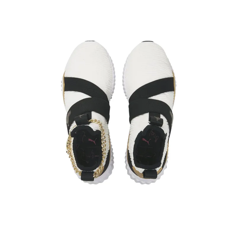 PUMA X Baby Phat Defy Mid 'White Black Gold' Women's-3