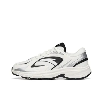 Anta AT952 Anti Slip Wear Resistant Breathable Lightweight Low Top Running Shoes Women's Ivory White