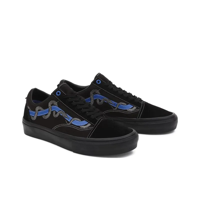 Vans Breana Geering X Skate Old Skool 'Black Blue Snake'-2