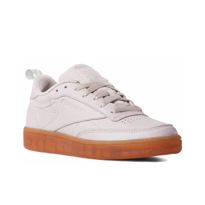 Reebok Club C 85 Anti-Slip Wear-Resistant Low-Top Skateboard Shoes Women's Pink Orange-2