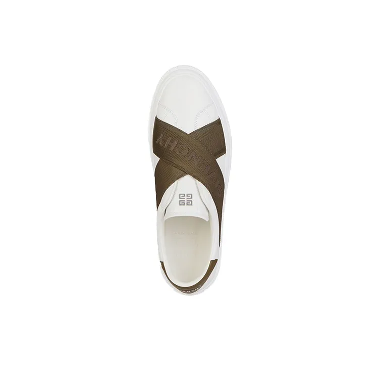 Givenchy City Low Top Stylish Skateboarding Shoes Men's White Green-2