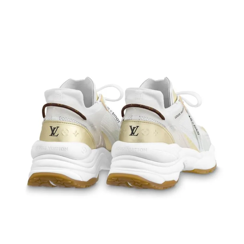 LOUIS VUITTON Lv Run 55 Trainers 'White Gold' Women's-3