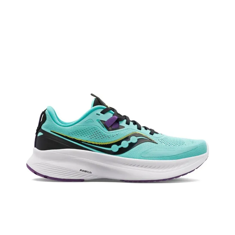 Saucony Guide 15 Cushioning Breathable Low-Top Running Shoes Women's Mint Blue Loose Fit-1