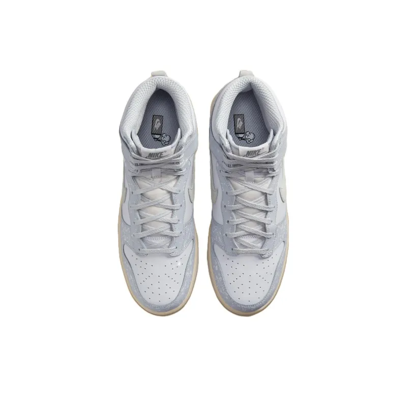 Nike Dunk High Spray Paint White Pure Platinum-3
