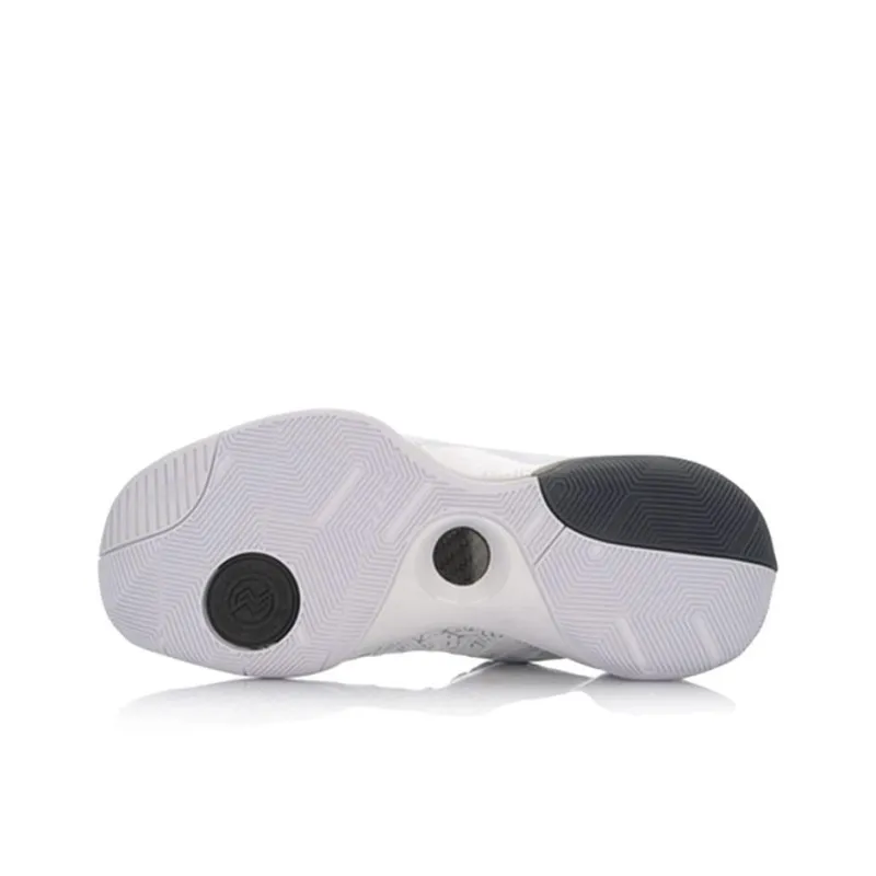 LiNing Speed 3 Cushioning Anti Slip And Wear Resistant Low Top Basketball Shoes Men's White-4