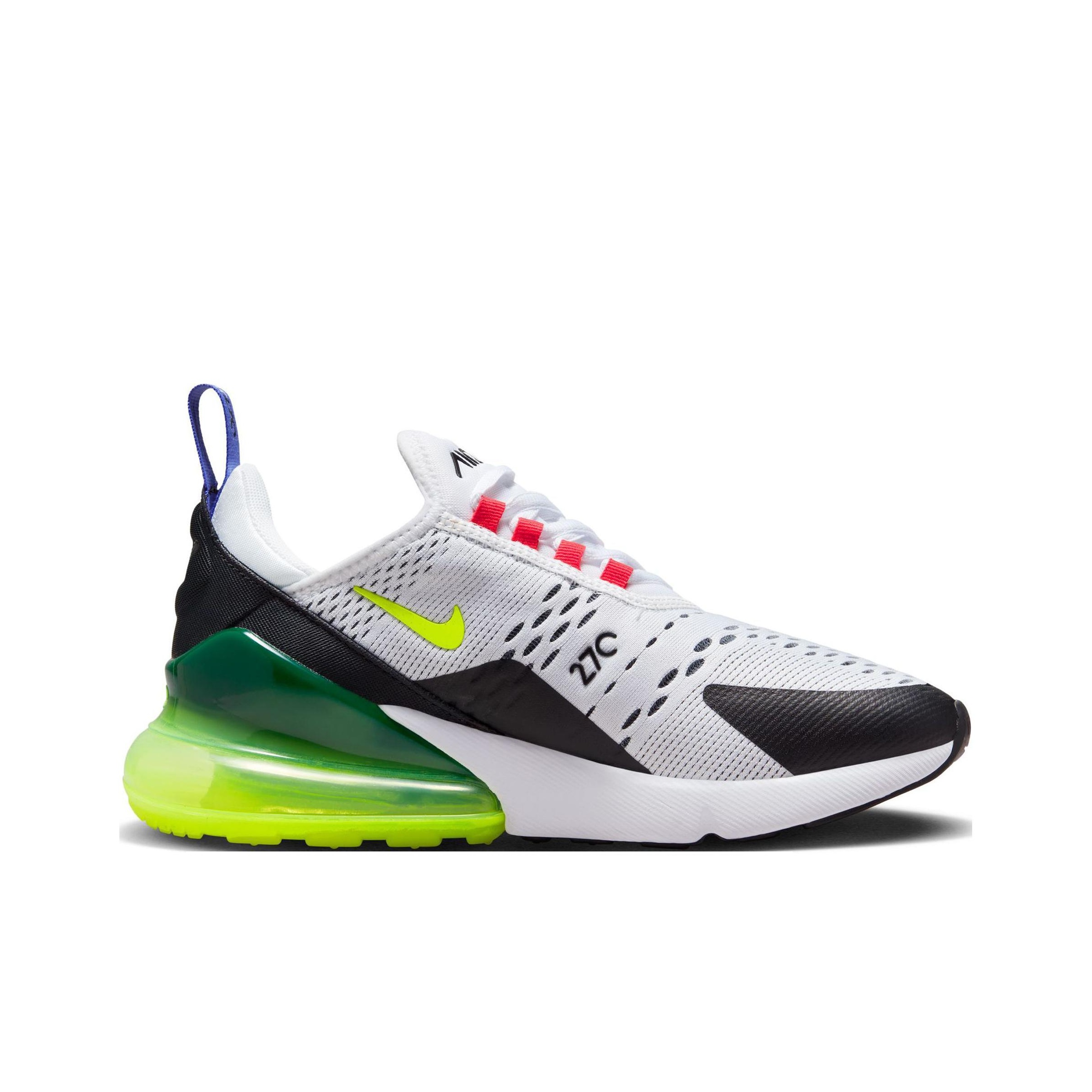 white pink and green air max 270