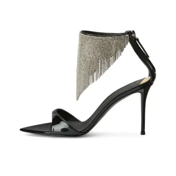 giuseppe zanotti Intriigo 90mm Crystal fringe Sandals