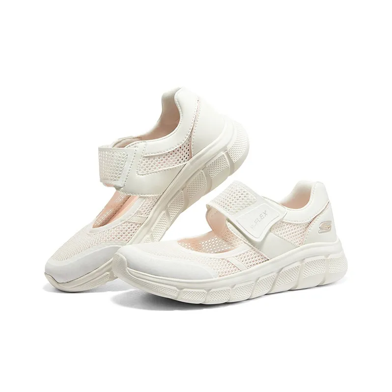Skechers BOBS B FLEX Non slip Lightweight Low Top Casual Shoes Women's Pink White-3