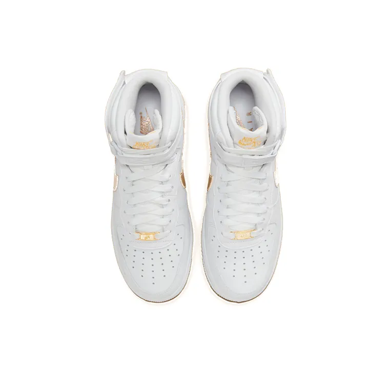 Nike Air Force 1 High 'White Metallic Gold' Women's-3