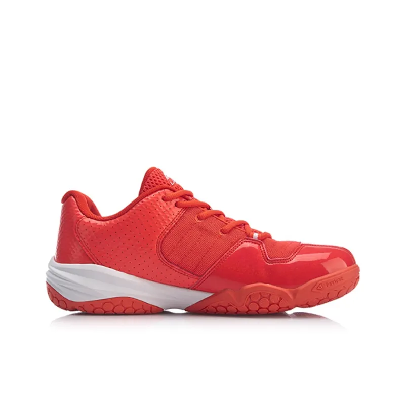 LiNing Dovega Anti Slip Wear Resistant Low Top Running Shoes Unisex Red White-1
