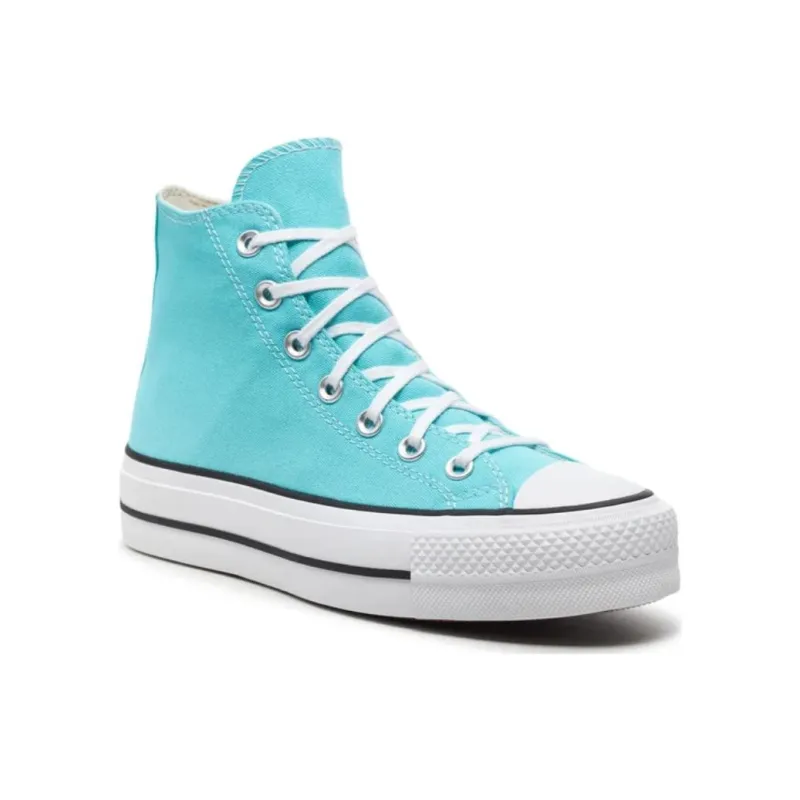 Converse Chuck Taylor All Star Anti Slip Wear Resistant High Top Canvas Shoes Unisex Blue-2