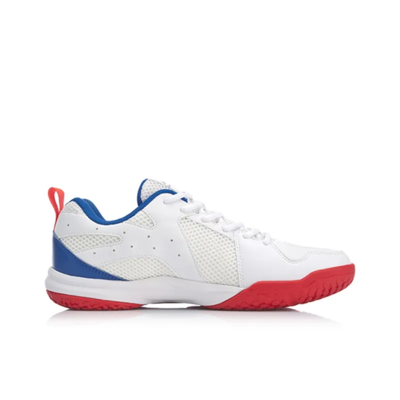 LiNing Ace Shock Absorbers Slip Resistant, Abrasion Resistant, Breathable Low Top Badminton Shoes Men's Standard White-1