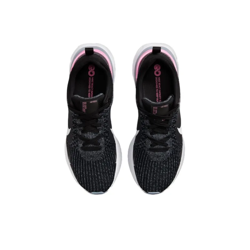 Nike React Infinity Run Black Football Grey Pink-3