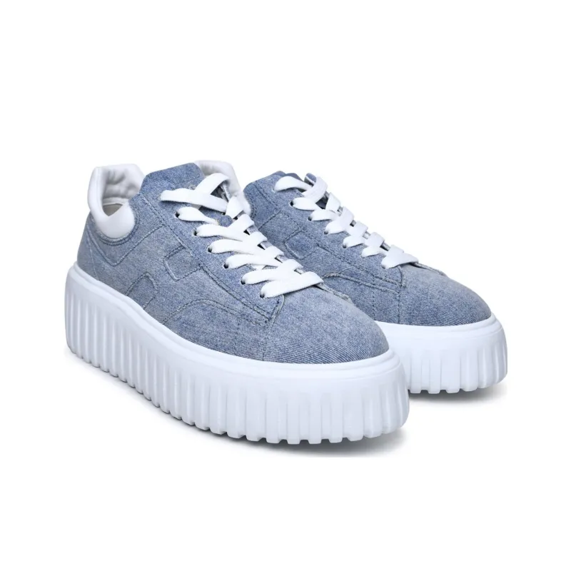 HOGAN Round Toe Lace-Up Sneakers Women's-3