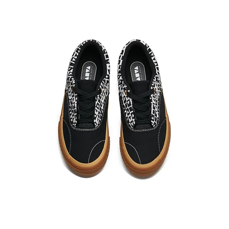 Anta Ao Li Low Top Skateboard Shoes Women's Black White-3