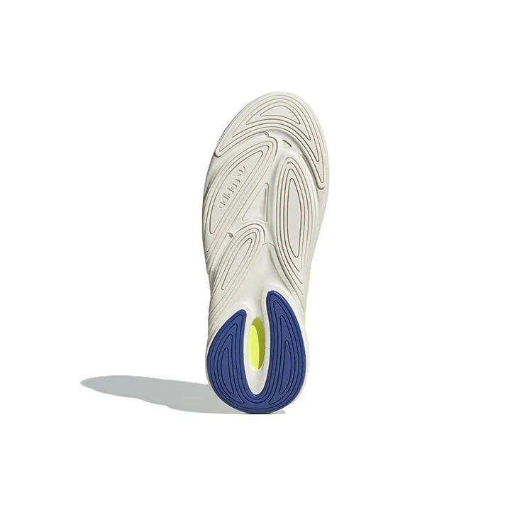 Adidas Originals Ozelia Anti Slip Wear Resistant Low Top Casual Shoes Unisex Yellow Blue-5