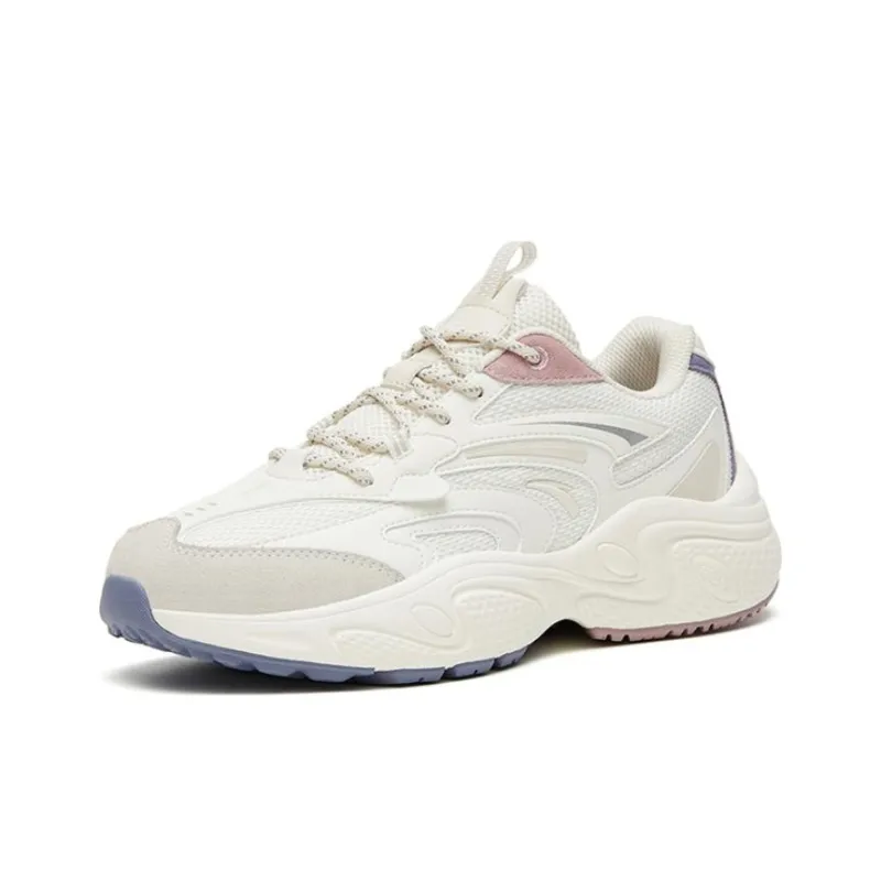 Anta Life Collection C37 Anti Slip Wear Resistant Low Top Sports Casual Shoes Women's White Gray-2
