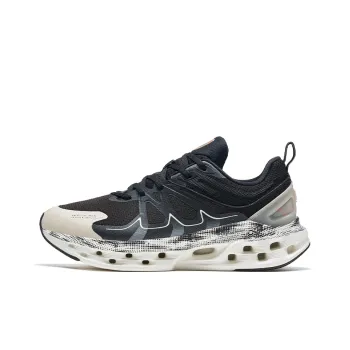 XTEP Shock Absorption Spinning 10.0 Anti Slip Wear Resistant Low Top Running Shoes Men's Black Gray