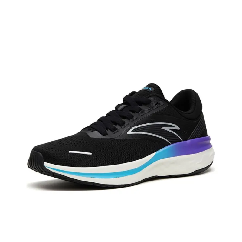 Anta LingFeng Lightweight And Wear resistant Low Top Running Shoes Black-1