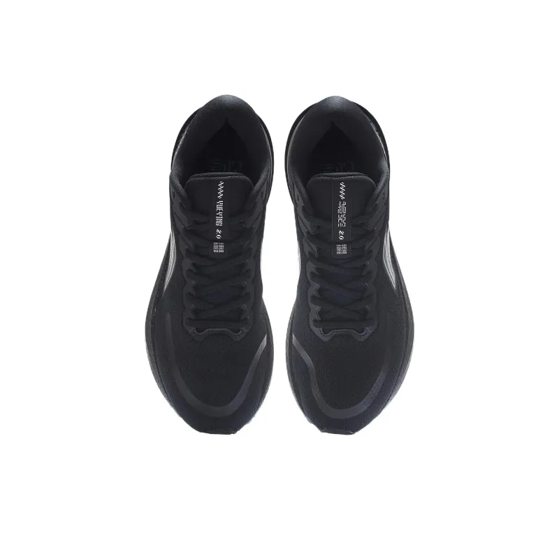 LiNing YueYing 2.0 Cushioned Slip Resistant Low Top Running Shoes Men's Black-3