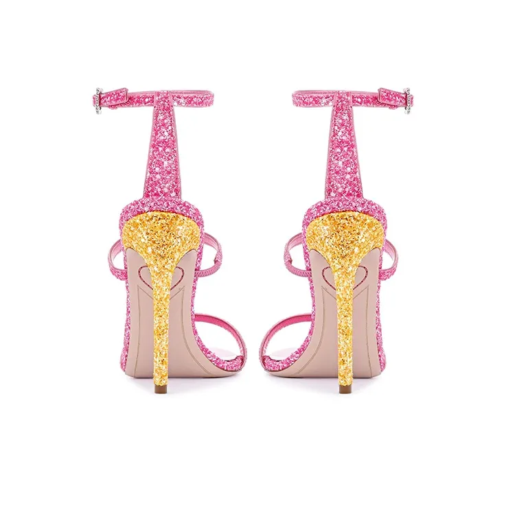 Sophia Webster Rosalind One-Strap Sandals 10cm Women's Pink Yellow-3
