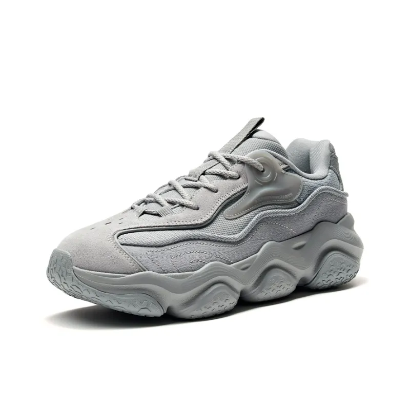 XTEP Nomadic Anti Slip Wear Resistant Low Top Sports Casual Shoes Men's Gray-1