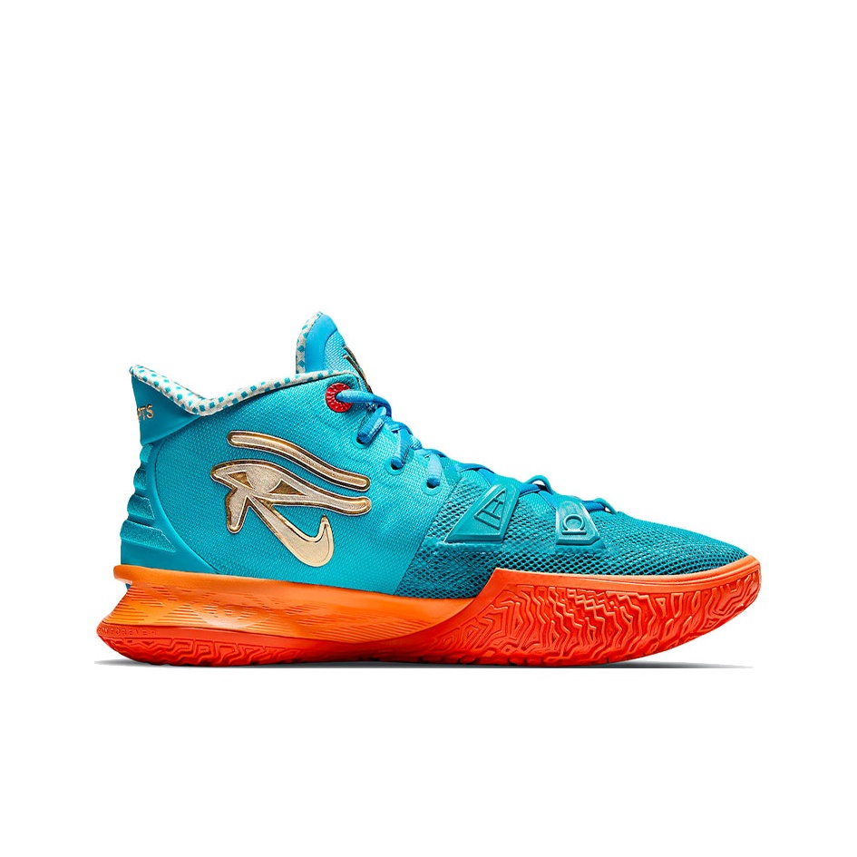 Concepts X Nike Kyrie 7 Basketball Shoes Unisex Mid Top Blue Orange POIZON