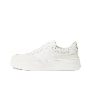 GUCCI Gg Canvas Trainer 'White Grey'