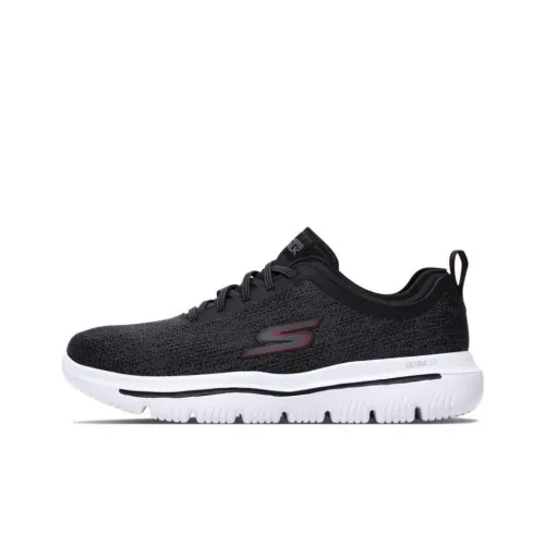 Skechers Go Walk Evolution Ultra Casual Shoes Men Low-Top Black/Red