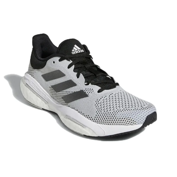 Adidas Solar Glide 5 Anti-Slip And Wear-Resistant Breathable Low-Top Running Shoes Women's Gray Black-2