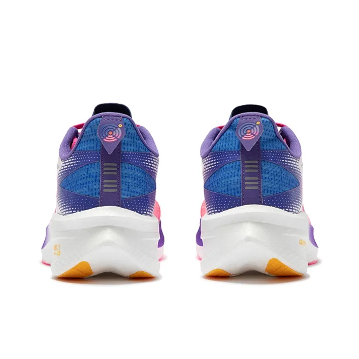 361° Flying ET Wear Resistant Breathable Rebound Low Top Marathon Running Shoes Unisex Fluorescent Blast Pink-3