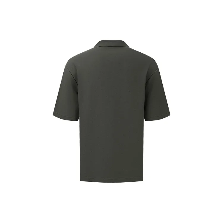 URBAN REVIVO Polo Shirt Men's Medium Gray-1