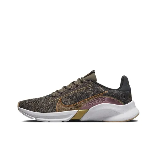 Nike SuperRep Go 3 Next Nature Flyknit Premium 'Olive Grey Metallic Copper' Women's