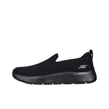 Skechers Go Walk Fle Cushioned Anti Slip Wear Resistant Breathable Lightweight Low Top Casual Shoes Men's Black