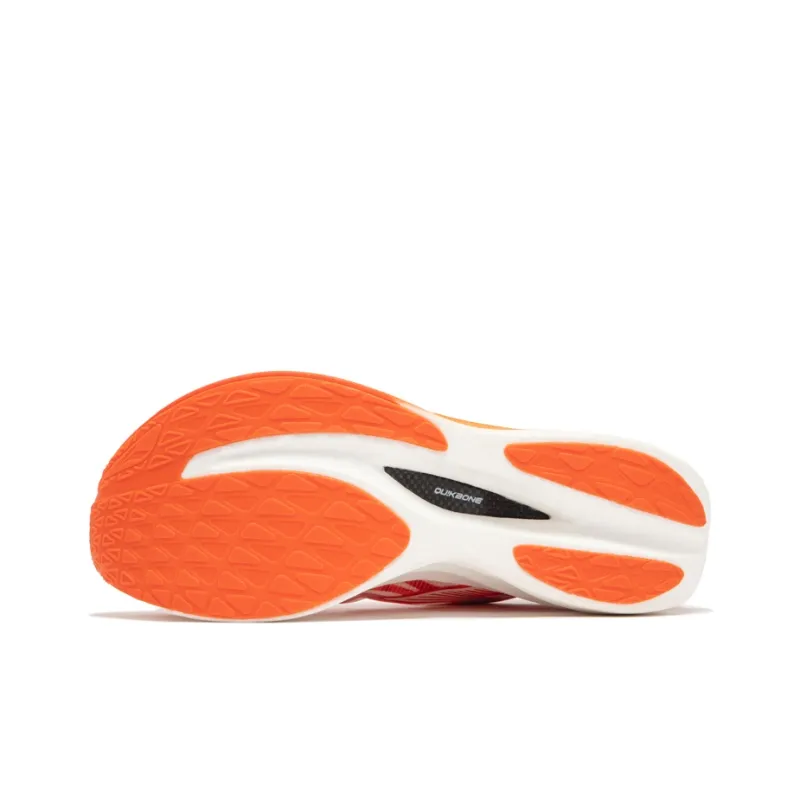361° Cushioning Anti Slip Wear Resistant Breathable Lightweight Rebound Low Top Running Shoes Unisex Red Orange-4