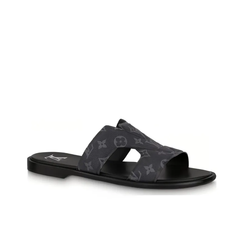LOUIS VUITTON Oasis Slip Resistant Slide Slippers Men's Black-1