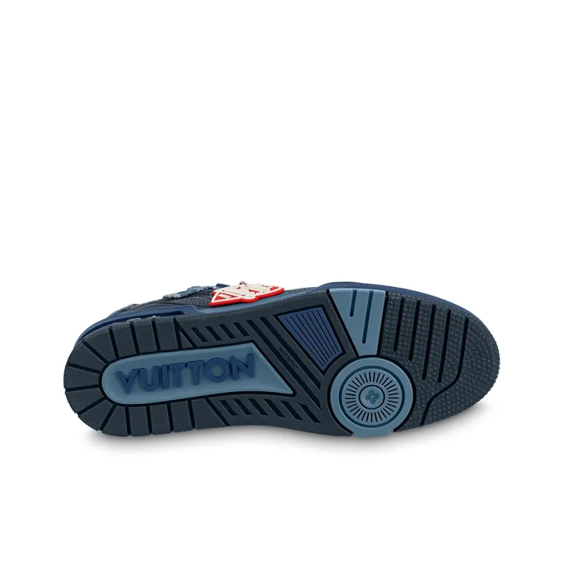 LOUIS VUITTON X Nigo Lv Trainers 'Blue Denim'-4