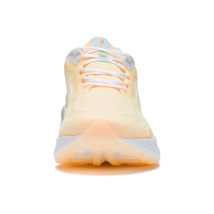 LiNing Super Light 19 Breathable And Lightweight Low Top Running Shoes Women's Fluorescent Milk Yellow-4