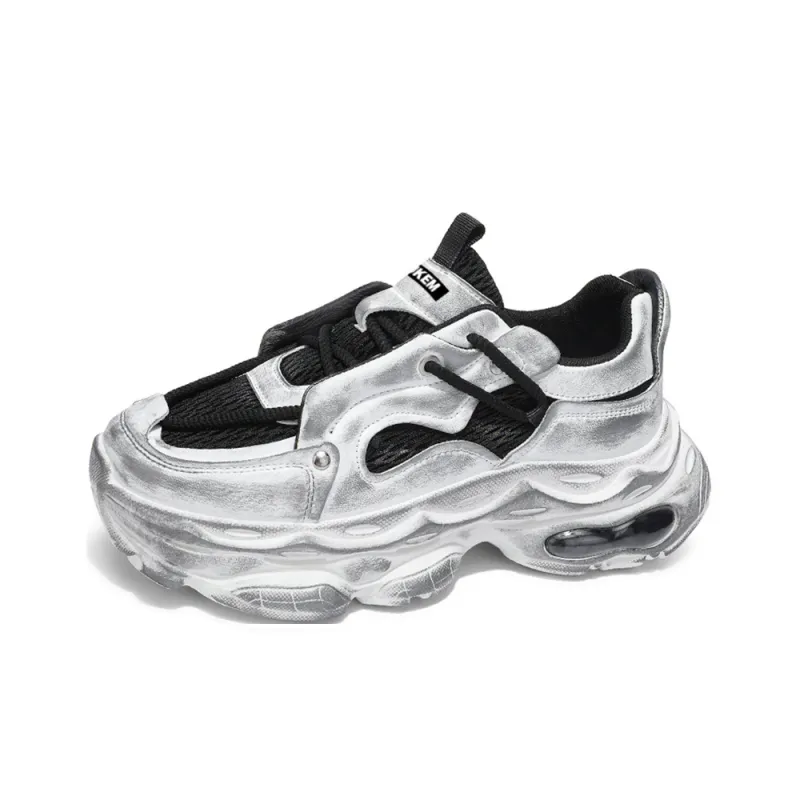 JKEM Cushioning Breathable Low Top Chunky Sneakers Men's-1